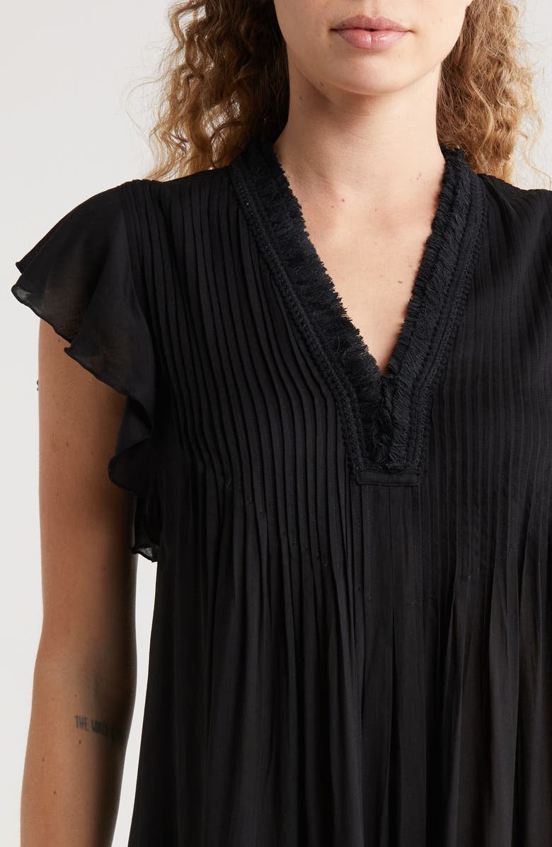 Poupette St Barth Sasha Floral Cover-Up Minidress, Alternate, color, 