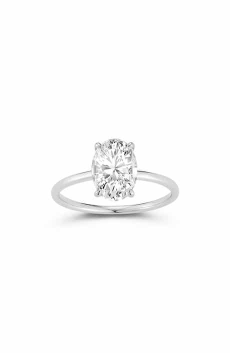 GLAZE JEWELRY Oval Cut Moissanite Ring