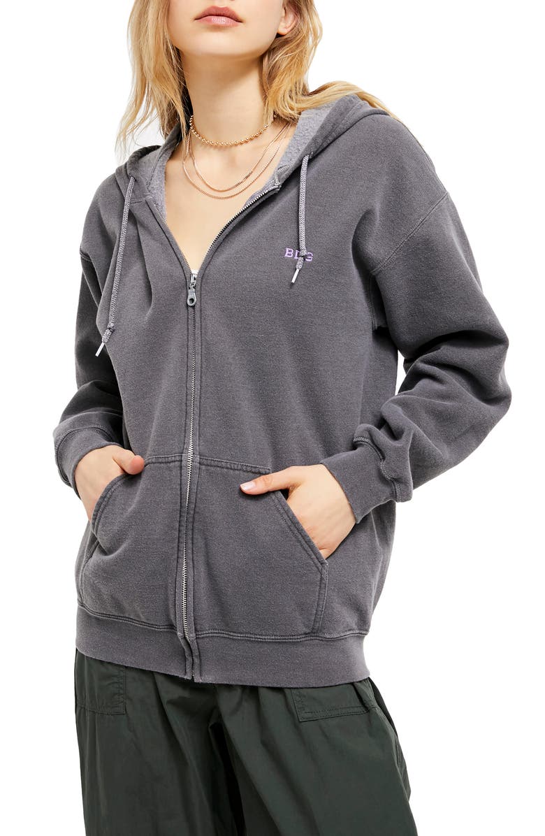 BDG Urban Outfitters Zip Hoodie, Main, color,