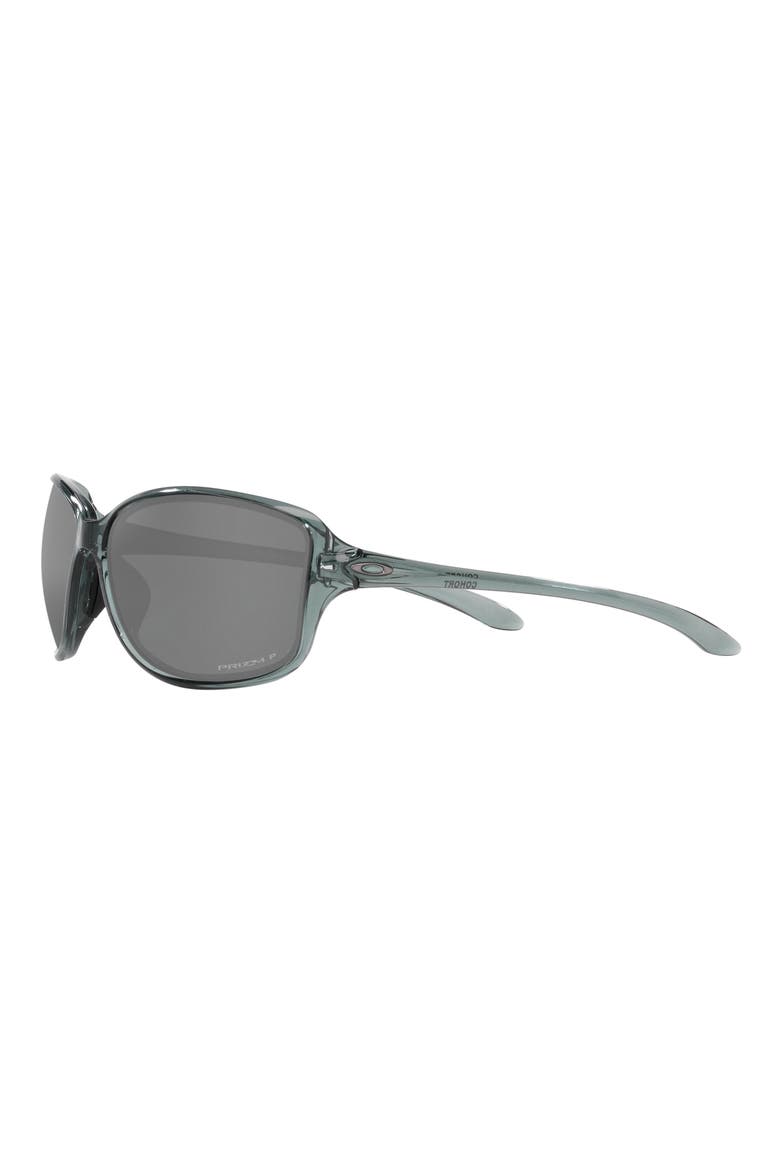 Cohort 62mm Polarized Oversize Sunglasses, Alternate, color, CRYSTAL