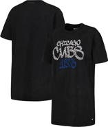 THE WILD COLLECTIVE Women's The Wild Collective Black Chicago Cubs T-Shirt Dress