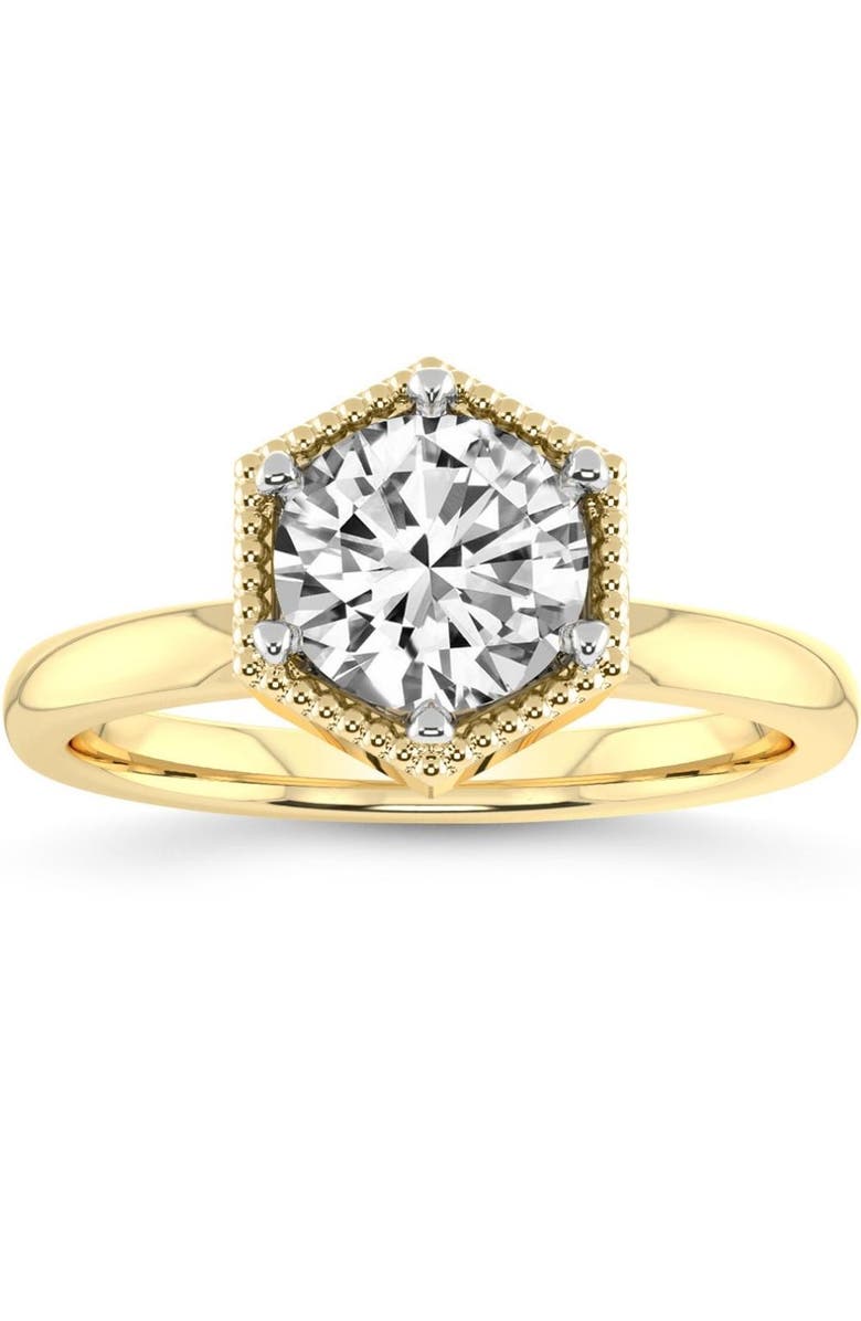 Bliss Diamond 2Ct Lab Grown Diamond Solitaire Engagement Ring White, Yellow, or Gold, Main, color, 