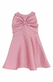 Rare Editions Kids' Mikado Bow Skater Dress