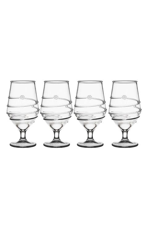 Amalia Acrylic Set of 4 Goblets