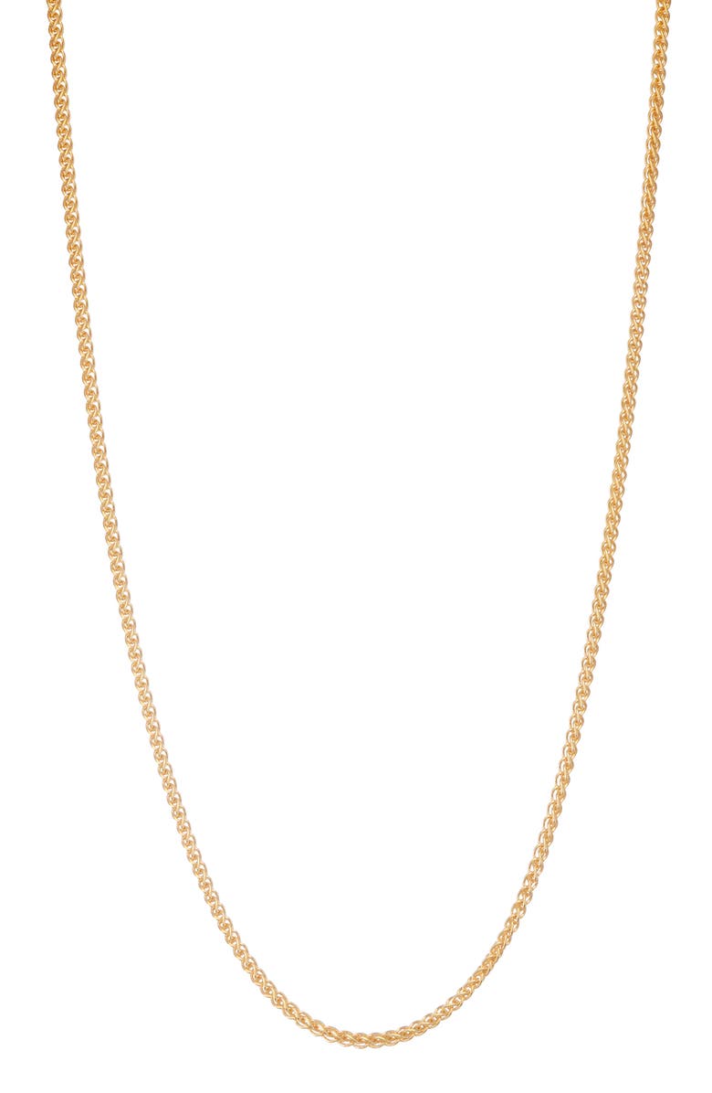 FUZION CREATIONS Wheat Chain Necklace, Main, color, Yellow