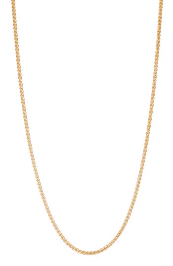 Fuzion Creations Wheat Chain Necklace In Yellow