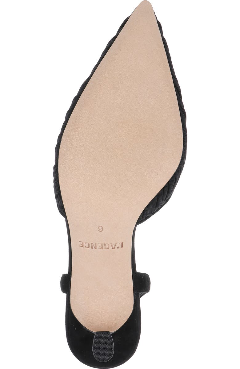 L'AGENCE Bowery Pointed Toe Slingback Pump, Alternate, color, Black Mesh