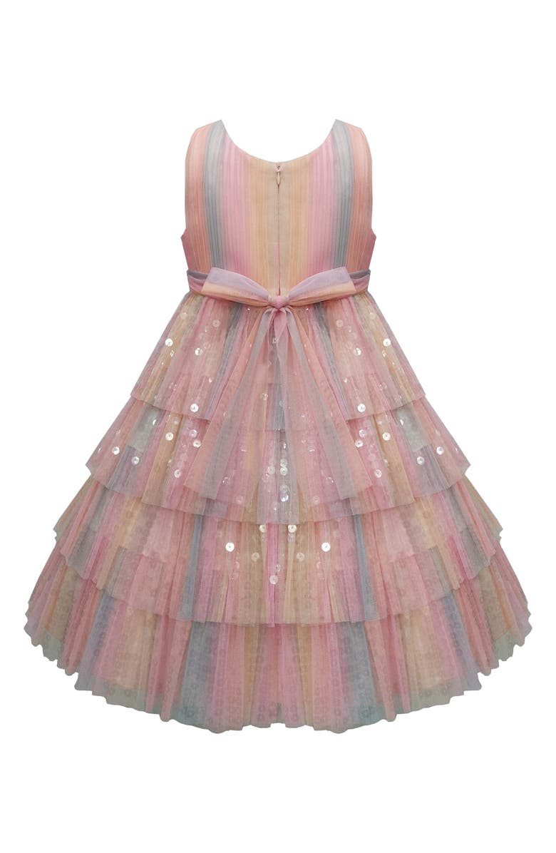 AMERICAN PRINCESS Kids' Ruffle Tiered Sequin Party Dress, Alternate, color,