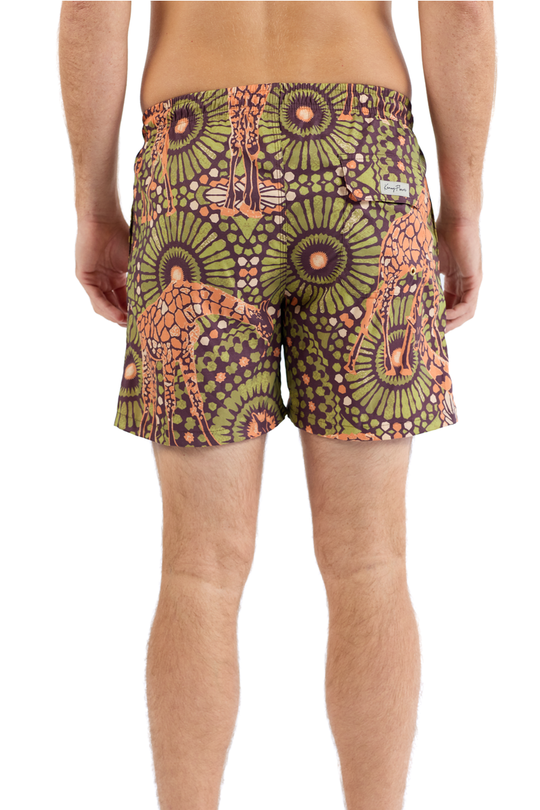 The Africa - Swim Trunks, Alternate, color, Brown