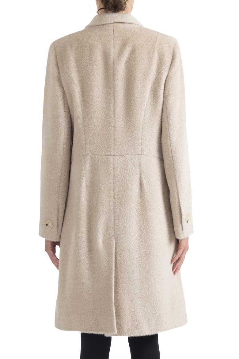 Shawl Collar Alpaca Wrap Coat, Alternate, color, OAT