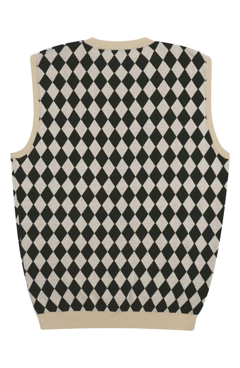 STUDENTS Woods Diamond Jacquard Cotton Sweater Vest, Alternate, color, 