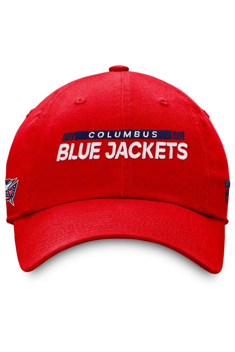 Men's Fanatics Branded Red Columbus Blue Jackets Authentic Pro Rink Adjustable Hat, Alternate, color, Red