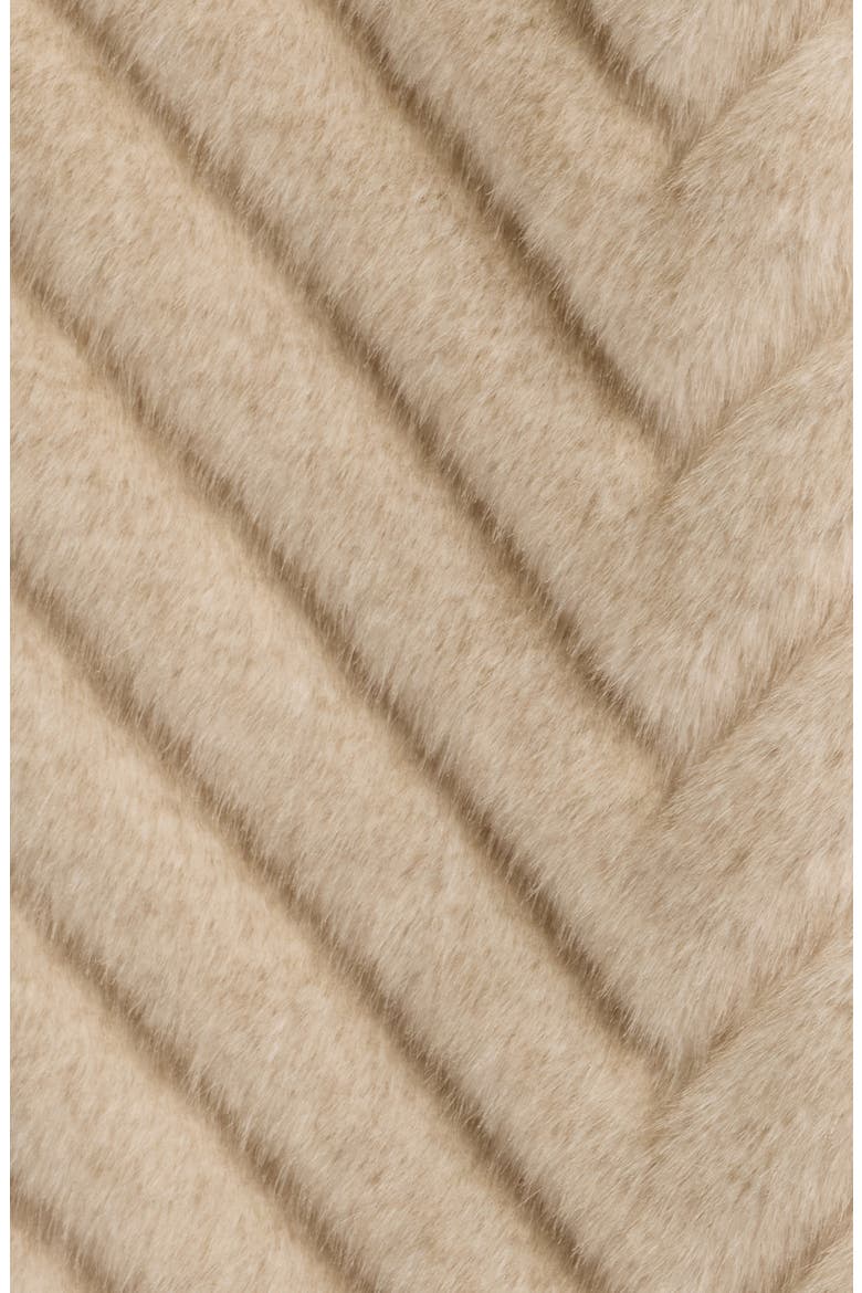 Faux Fur Hooded Coat, Alternate, color, BEIGE