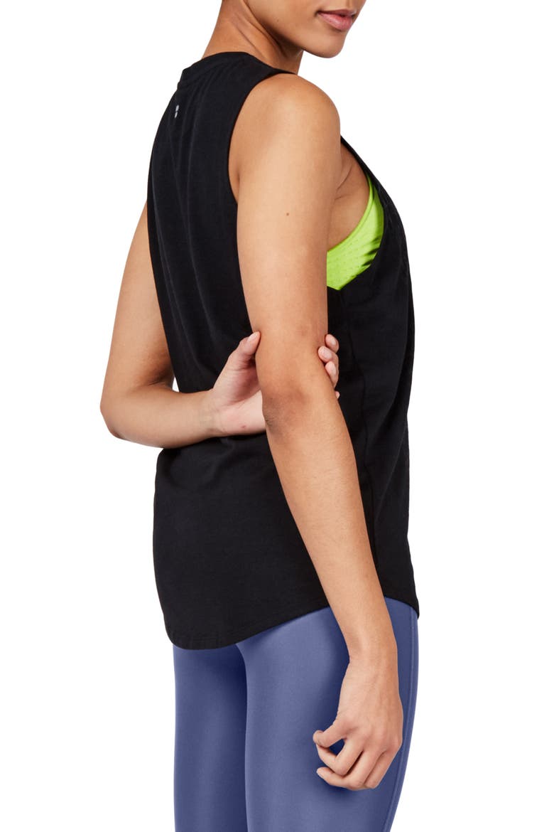 Flow Workout Tank Top, Alternate, color, BLACK
