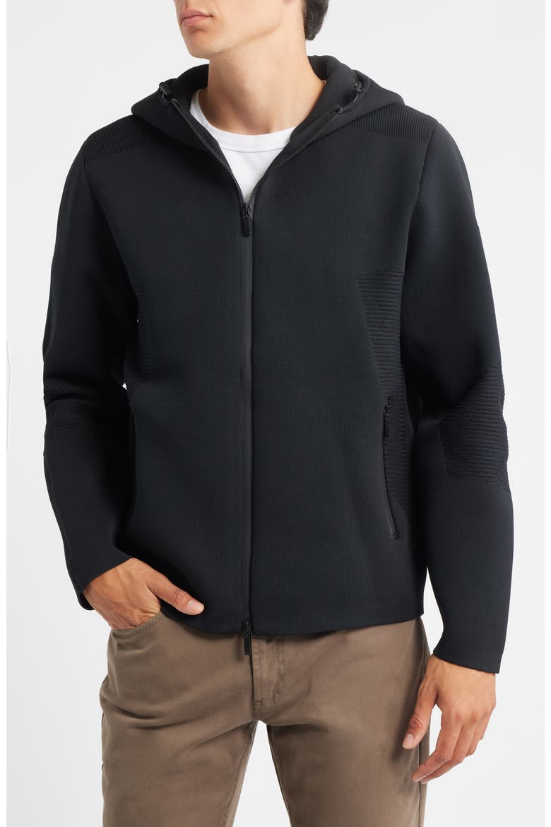 Epsilon Zip Hoodie, Alternate, color, BLACK