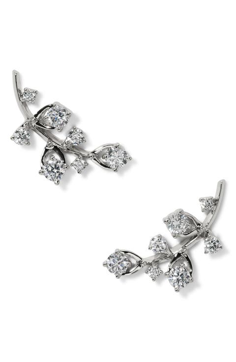Adorn Cubic Zirconia Ear Climbers