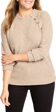 NIC+ZOE Thermal Knit Button Top