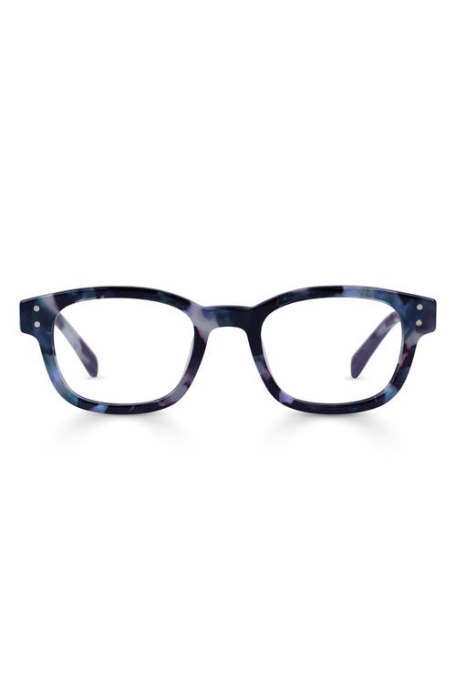 Eyebobs Biff 45mm Square Reading Glasses In Blueberry Tortoise