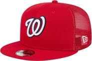 New Era Youth New Era Red Washington Nationals 9FIFTY Trucker Snapback Hat