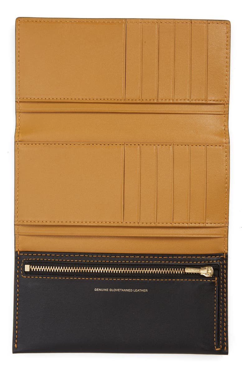 COACH Slim Leather Trifold Wallet, Alternate, color, 