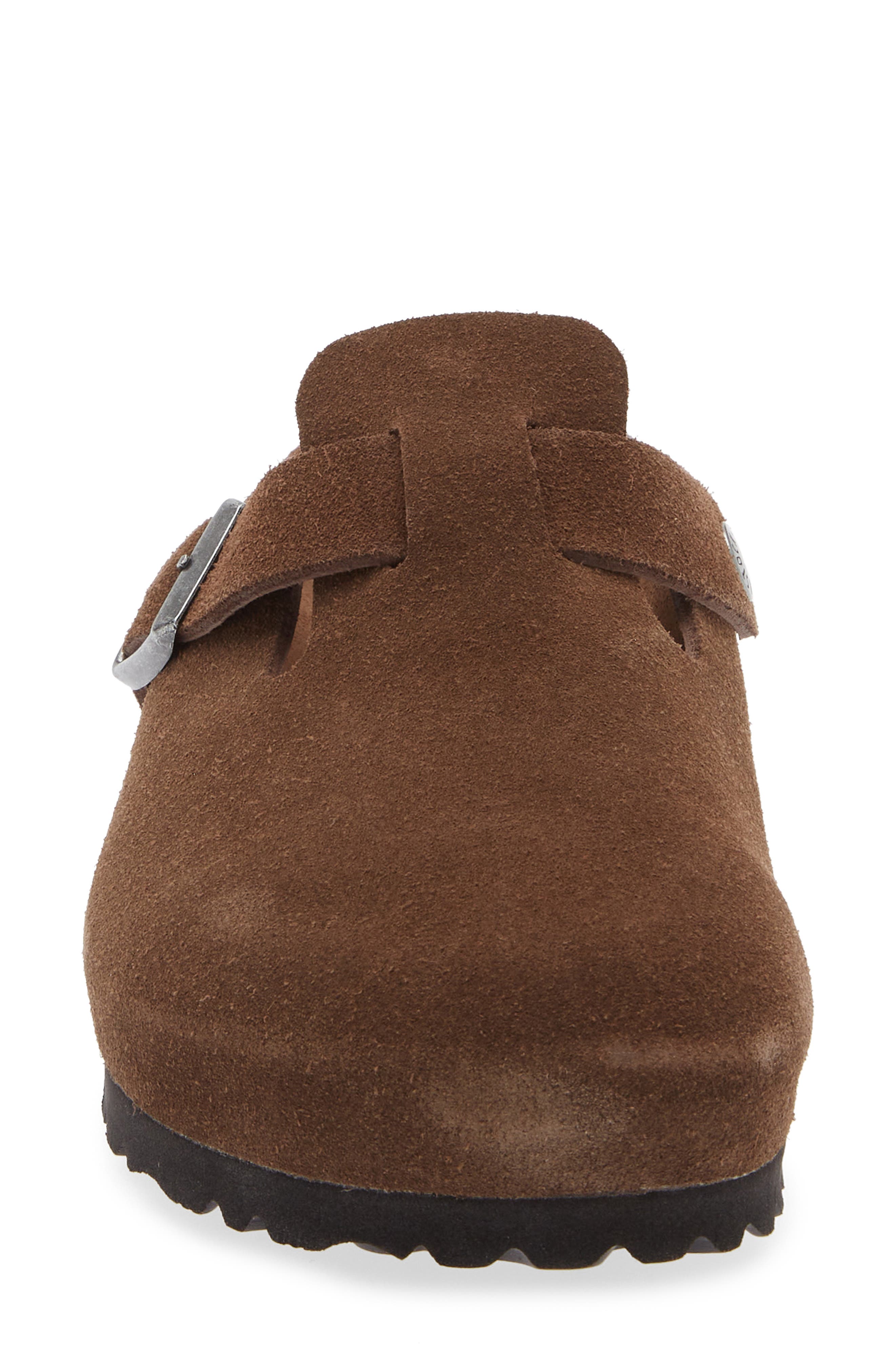Birkenstock Boston Soft Footbed Clog, Alternate, color, Carafe Suede