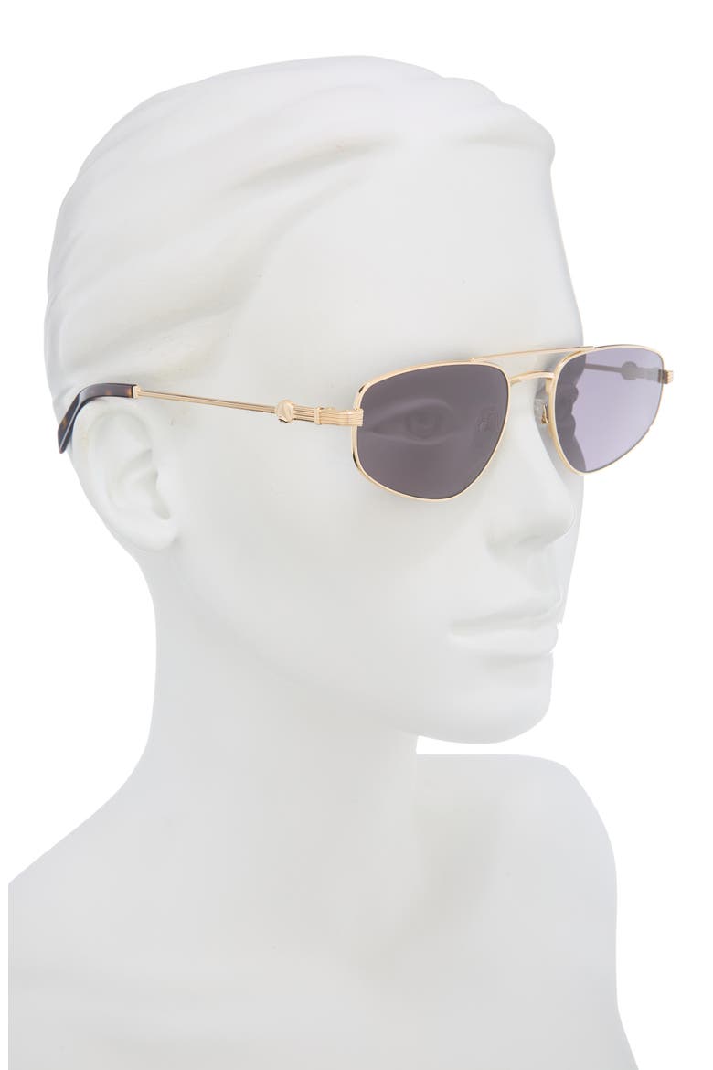 The Harvey 58mm Cat Eye Sunglasses, Alternate, color, GOLD