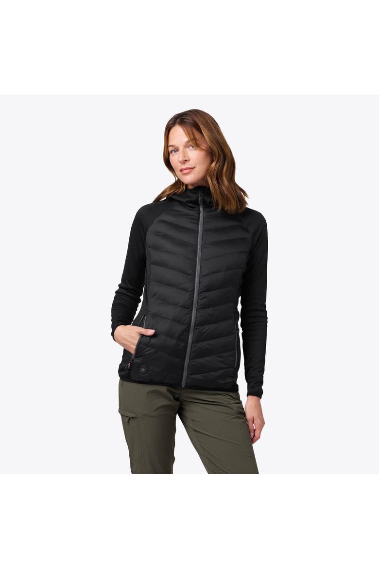 Ventani Hybrid Packable Heated Jacket, Main, color, Black