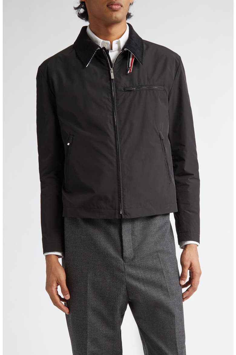 Concealed Placket Golf Jacket, Main, color, BLACK