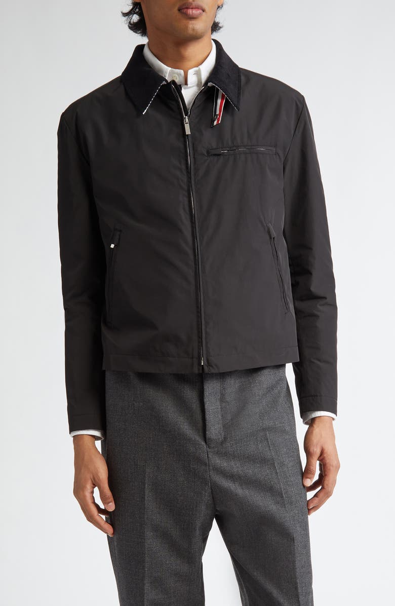 Thom Browne Concealed Placket Golf Jacket, Main, color, 