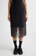 Cecilie Bahnsen Bria Floral Embroidered Organza Midi Skirt