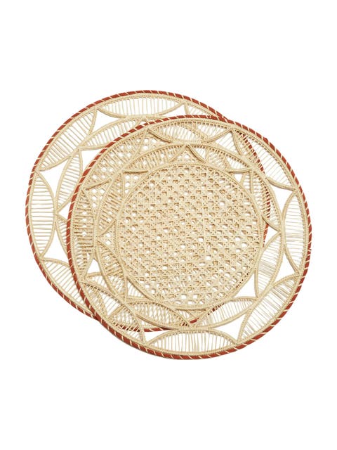Raffia Placemats Set Of 2