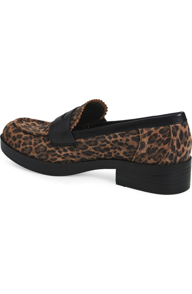 Lucky Brand Floriss Penny Loafer, Alternate, color, Natural/ Black