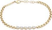 Zoë Chicco Diamond Pear Box Chain Bracelet