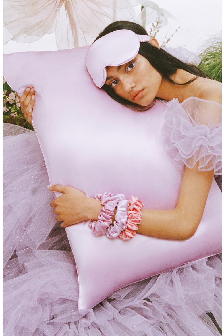 Pure Silk Pillowcase, Alternate, color, WILDFLOWER