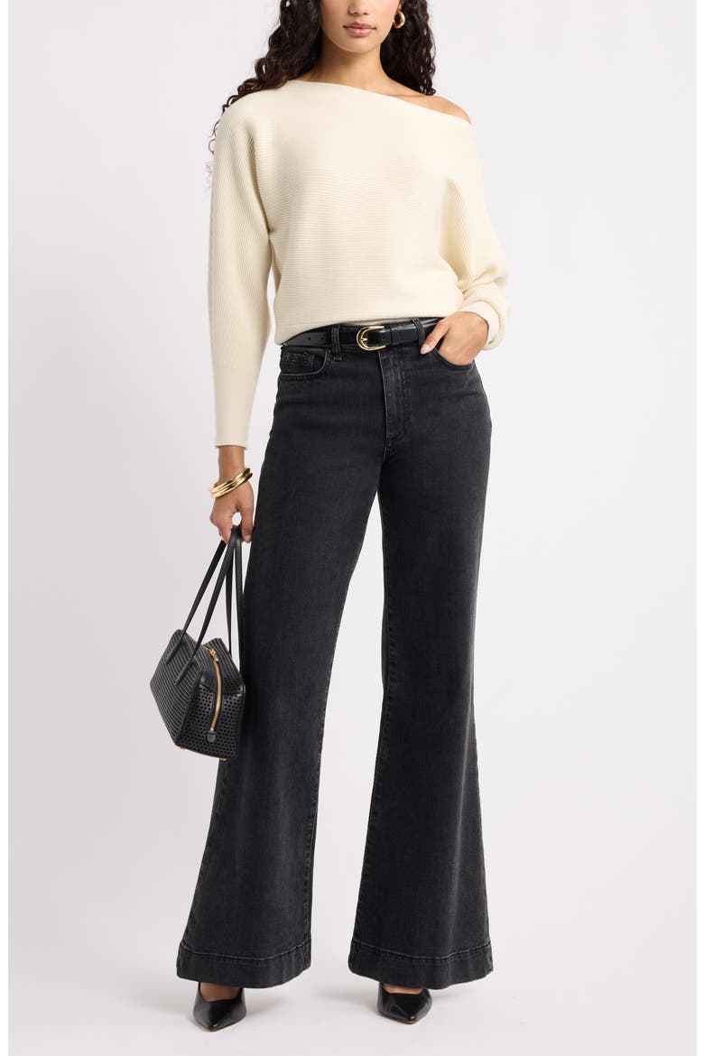 Softluxe Off the Shoulder Sweater, Alternate, color, IVORY DOVE