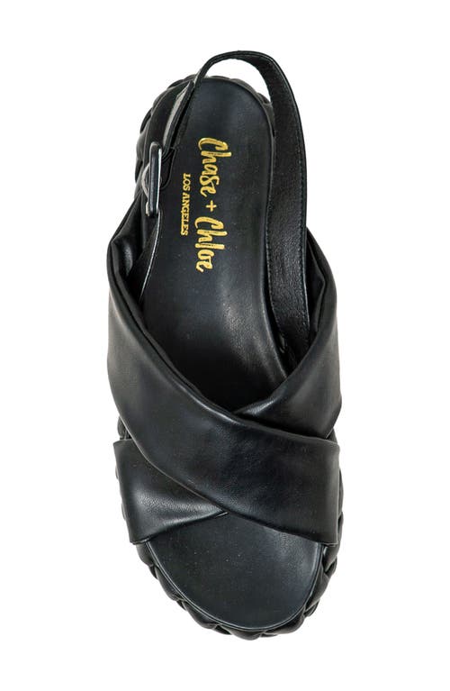 Chase & Chloe Chase And Chloe Slingback Platform Sandal