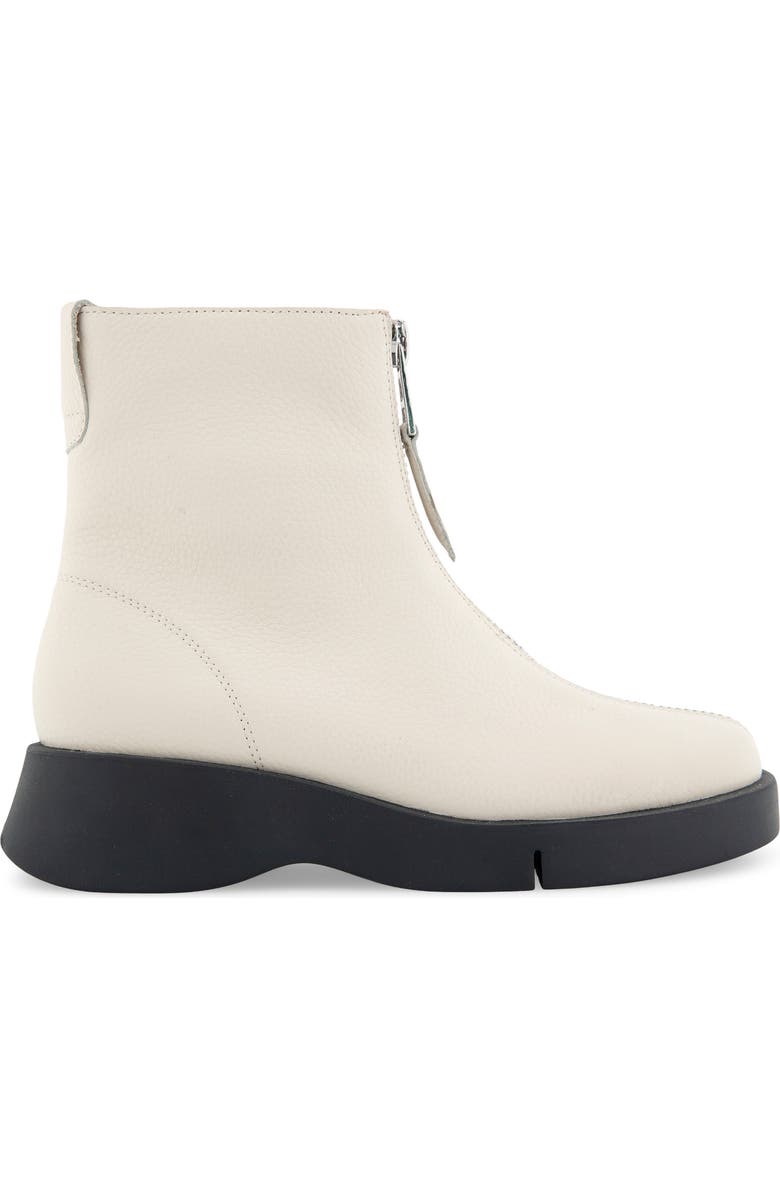 Aerosoles Francis Zip-Up Bootie, Alternate, color, Eggnog Pebbled Leather