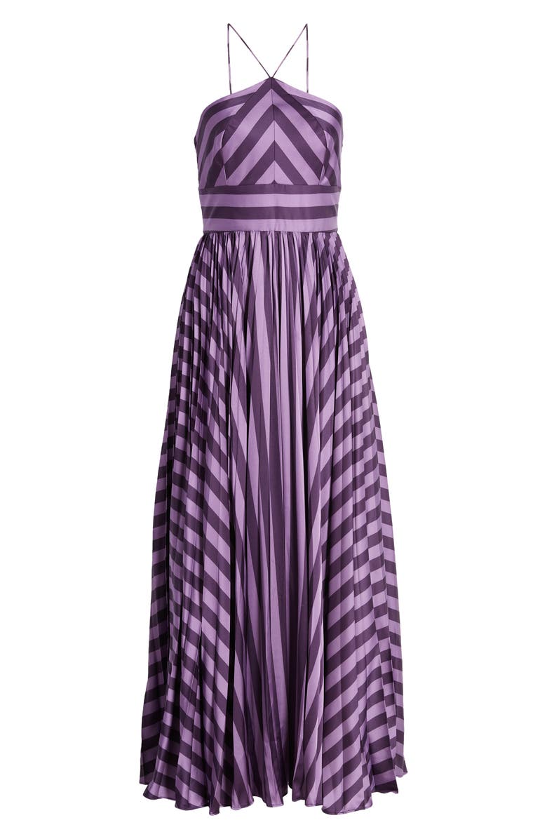 tulle halter neck dress Halter Neck Embroidered Tulle Dress – Elilhaam main image 1
