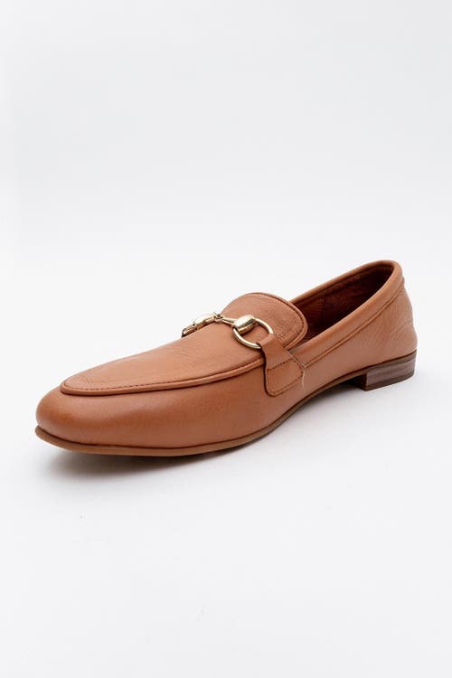 Forever & Always Shoes Rory Leather Bit Loafer In Orange Leather