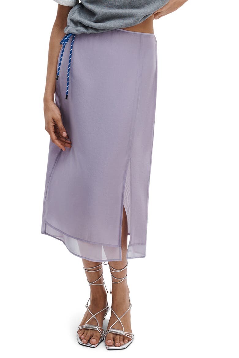 Suki Midi Skirt, Alternate, color, LILAC