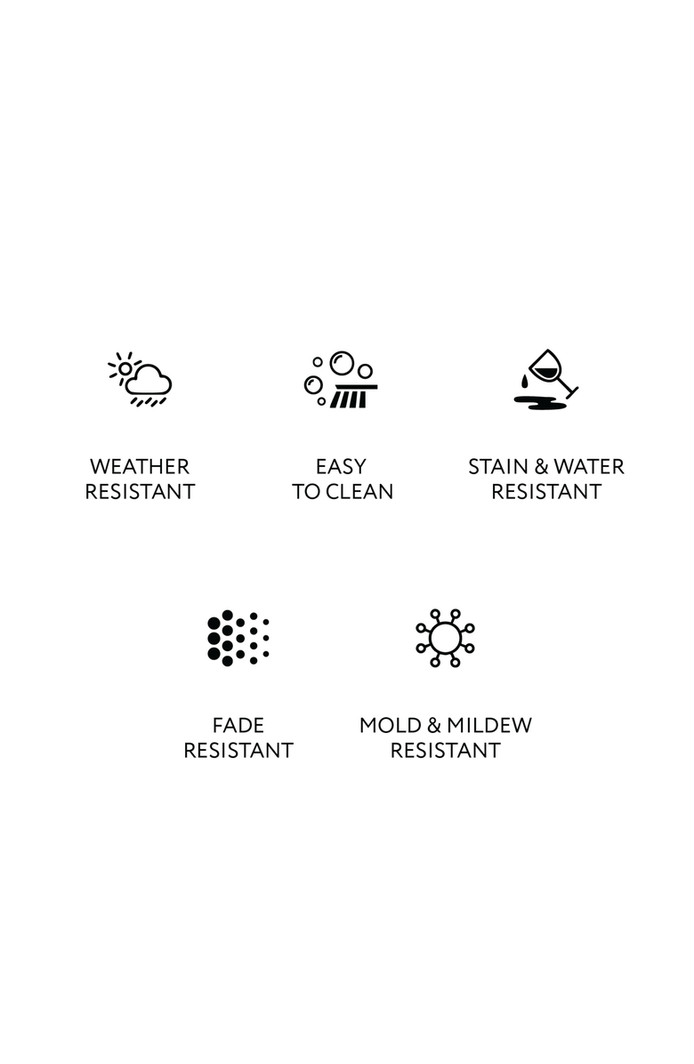 Elaine Smith Linear Indigo Indoor & Outdoor Woven Accent Lumbar Pillow, Alternate, color, Indigo