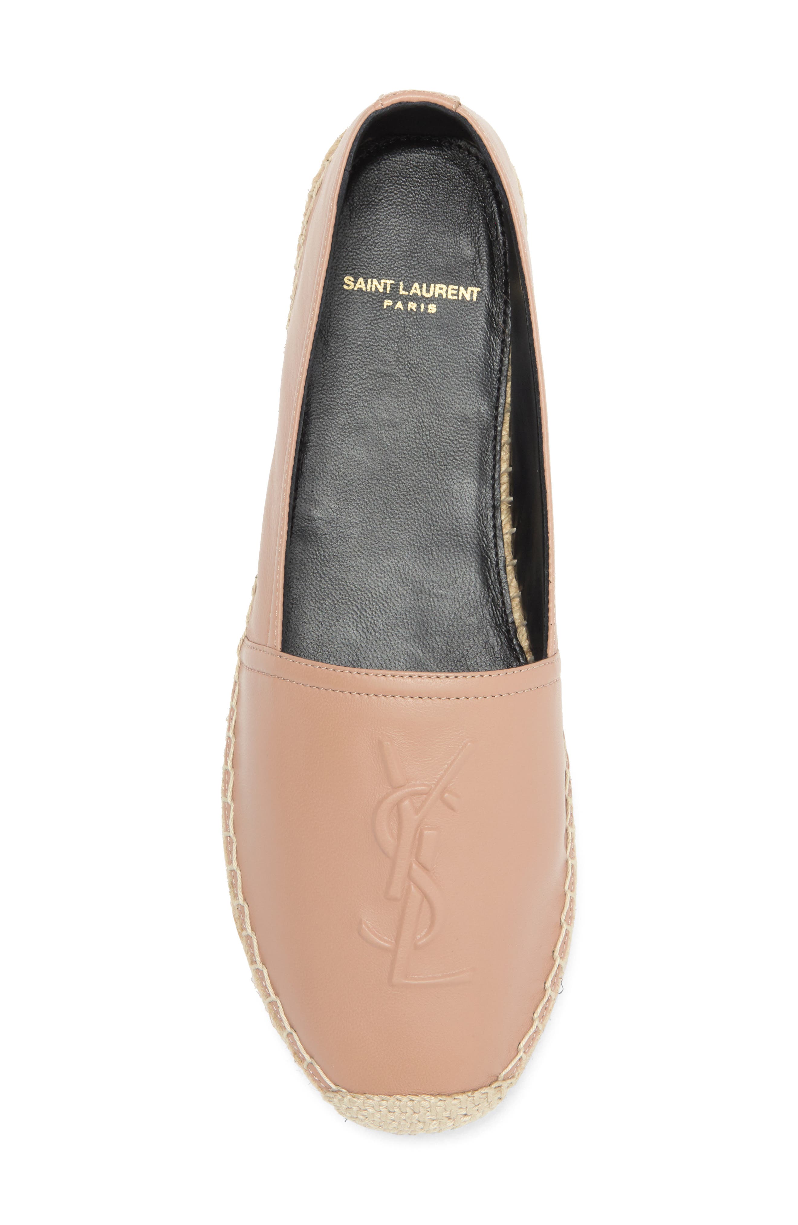 Saint Laurent YSL Logo Espadrille, Alternate, color, 