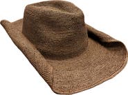 MARCUS ADLER Raffia Cowboy Hat