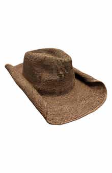 MARCUS ADLER Raffia Cowboy Hat