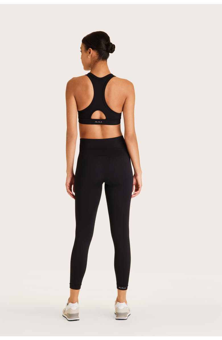 ALALA Barre Racer Bra, Alternate, color, Black