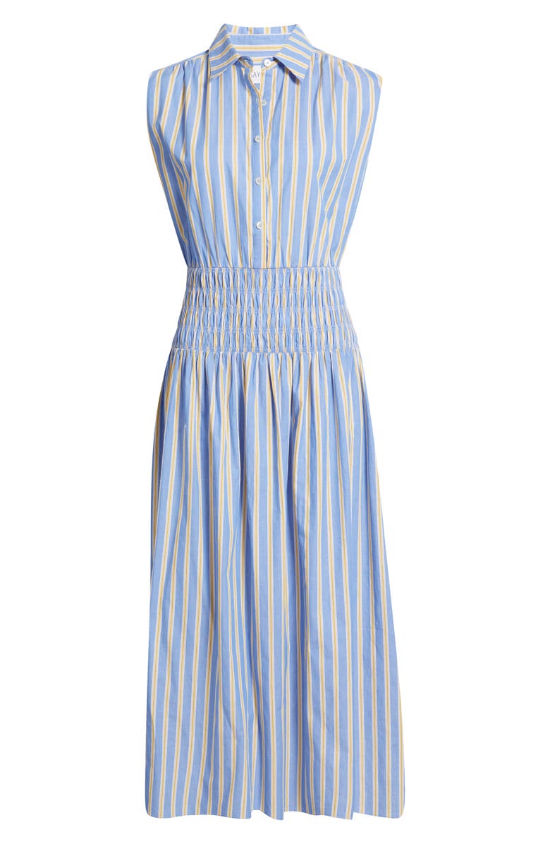 Saylor Edna Stripe Cotton Poplin Shirtdress, Alternate, color,