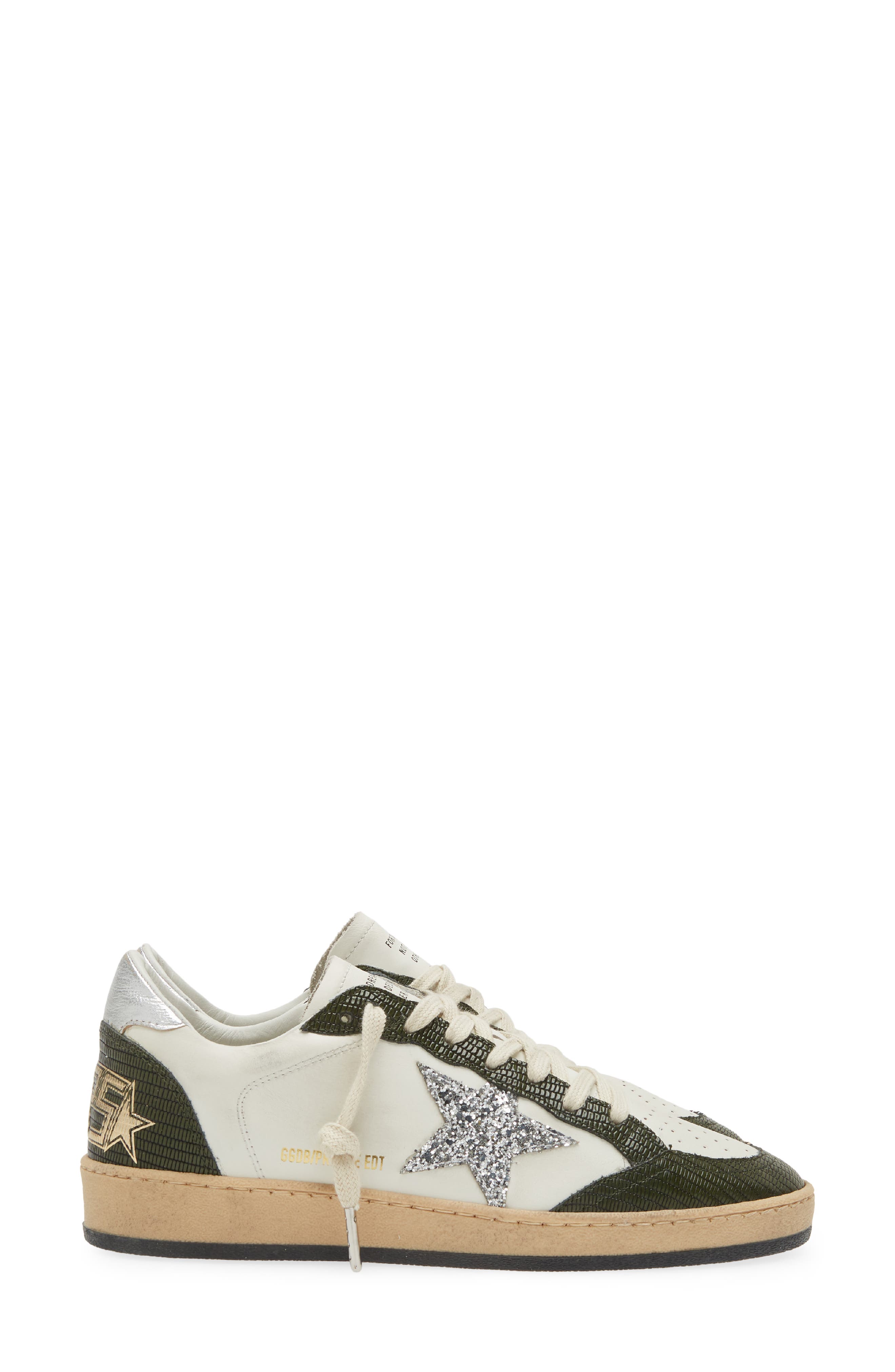 Golden Goose Ball Star Low Top Sneaker, Alternate, color, White/ Green