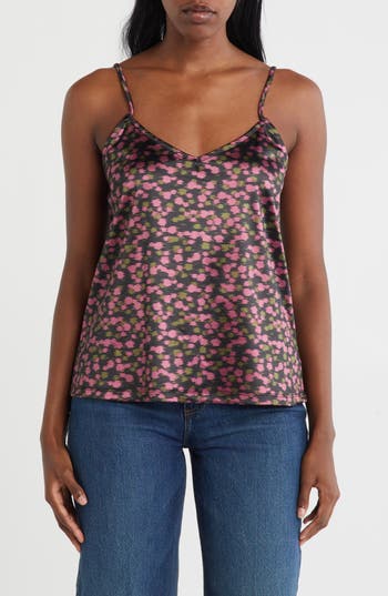 Bobeau V-neck Camisole In Brown