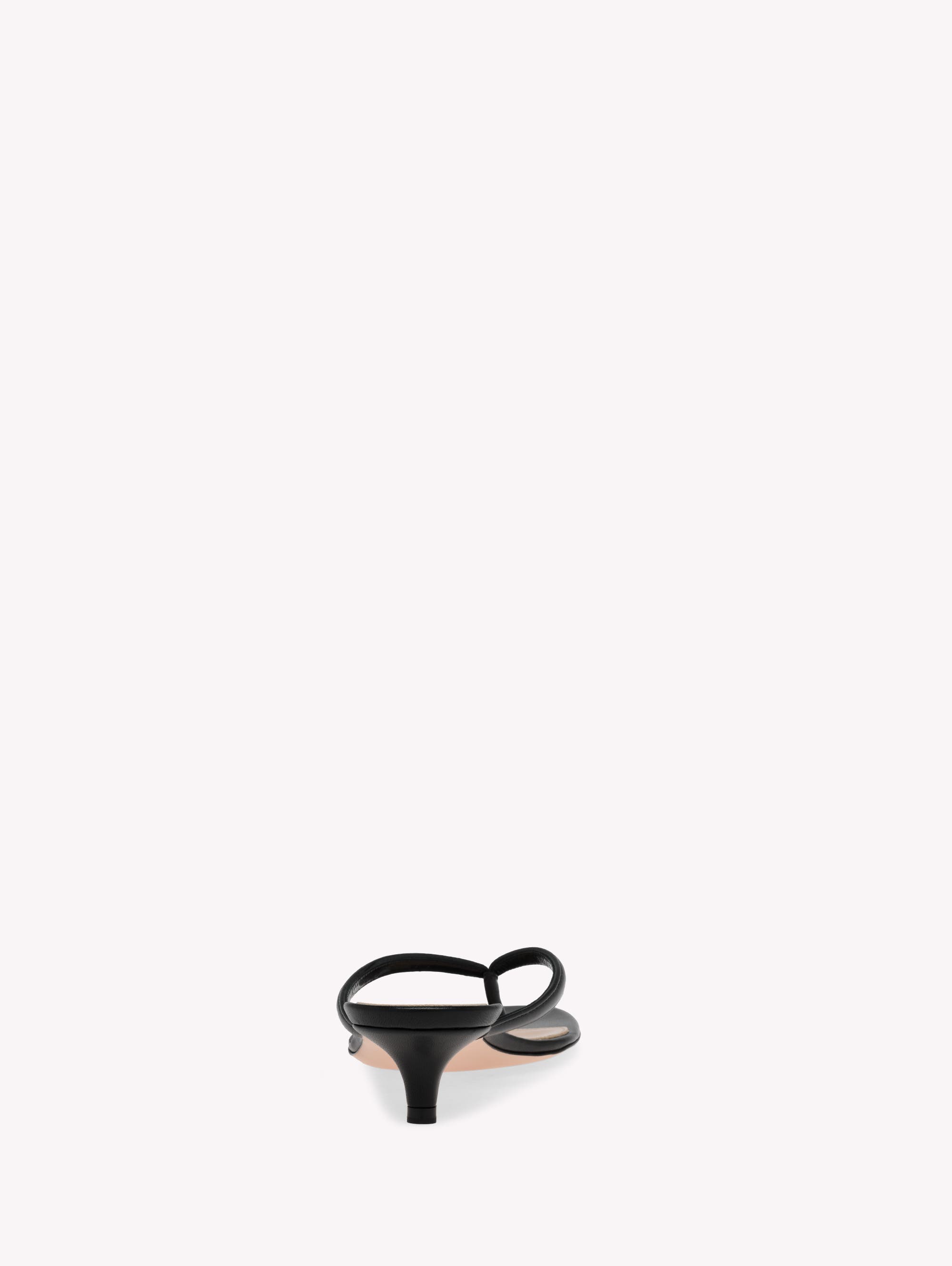 Gianvito Rossi Calypso Thong, Alternate, color, Black Lamb Leather