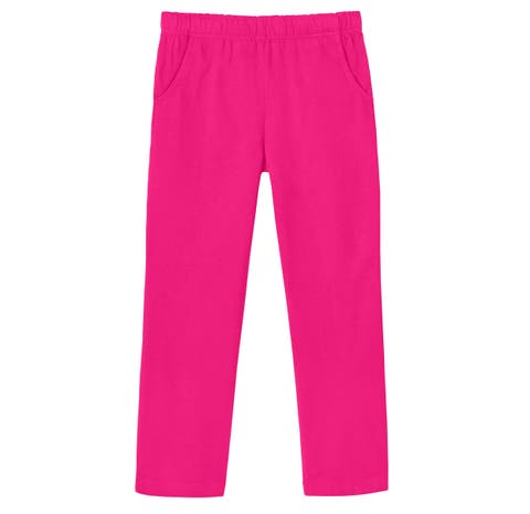 Girls Soft Cotton UPF 50+ Jersey Pocket Pants (Toddler/Kids)